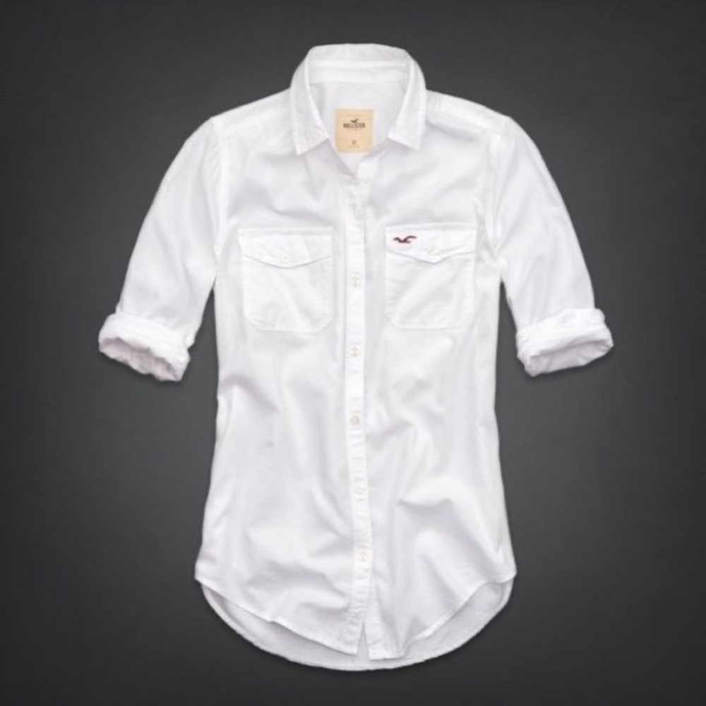 Hollister Co. Cabrillo Beach White Shirt